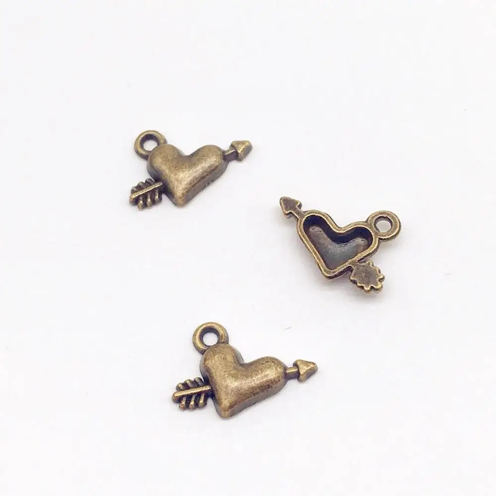 Vintage 50 pcs cute love heart charms metal arrow pandents fit DIY handmade necklace earring bracelet charms Jewelry Making
Vintage 50 pcs cute love heart charms metal arrow pandents fit DIY handmade necklace earring bracelet charms Jewelry Making