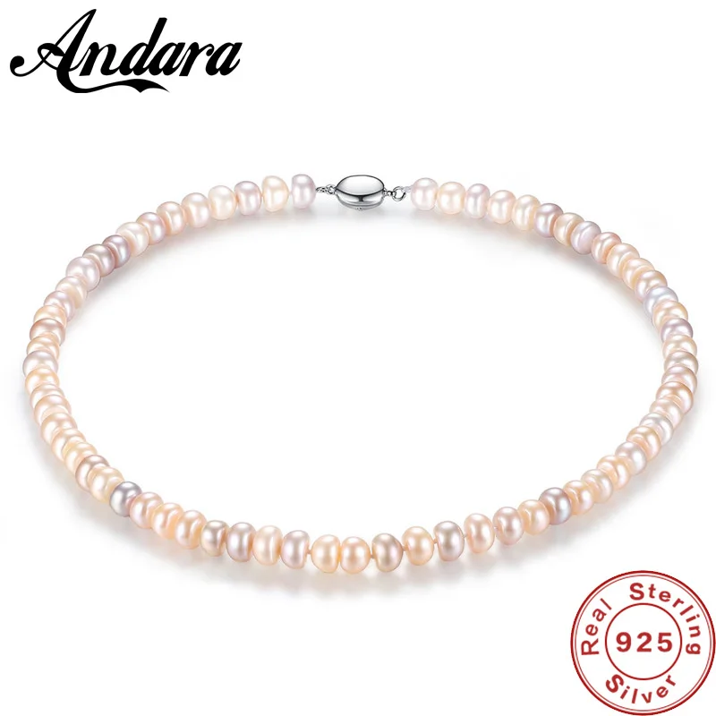 Genuine 8-9mm Natural Freshwater Pearl Necklace 925 Sterling Silver Pink+Purple Mix Color Pearl Choker for Women
Genuine 8-9mm Natural Freshwater Pearl Necklace 925 Sterling Silver Pink+Purple Mix Color Pearl Choker for Women