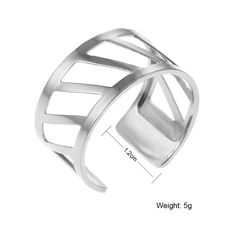 Cremo Трендовое кольцо из нержавеющей стали Bijoux регулируемое Сменное кожаное
