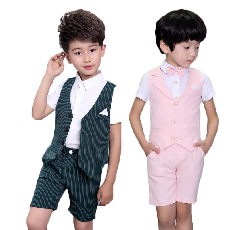 Boys Vest Suit for Wedding Kids 2PCS Vest+Shorts Gentleman Party Dress Boys Formal Suit Children's Day Graduation Tuxedo Costume
Boys Vest Suit for Wedding Kids 2PCS Vest+Shorts Gentleman Party Dress Boys Formal Suit Children's Day Graduation Tuxedo Costume