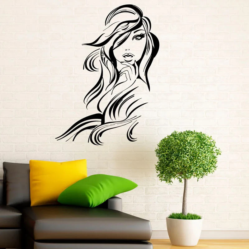 ZOOYOO Hair Beauty Salon Decal Wall Stickers Fashion Styling Sexy Woman PVC Wall Murals Art Beautiful Design
ZOOYOO Hair Beauty Salon Decal Wall Stickers Fashion Styling Sexy Woman PVC Wall Murals Art Beautiful Design