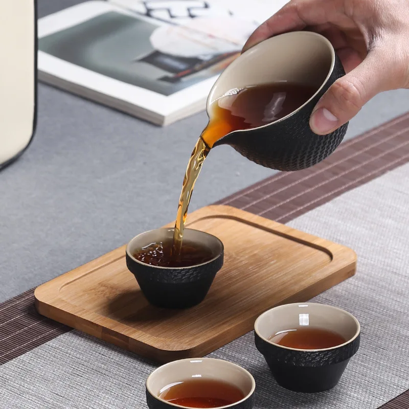 Chinese Kung Fu Tea Set Beautiful And Easy Teapot Kettle Chinese Travel Ceramic Portable Teaset Ceramic Tray Coffee Cup Gaiwan
Chinese Kung Fu Tea Set Beautiful And Easy Teapot Kettle Chinese Travel Ceramic Portable Teaset Ceramic Tray Coffee Cup Gaiwan