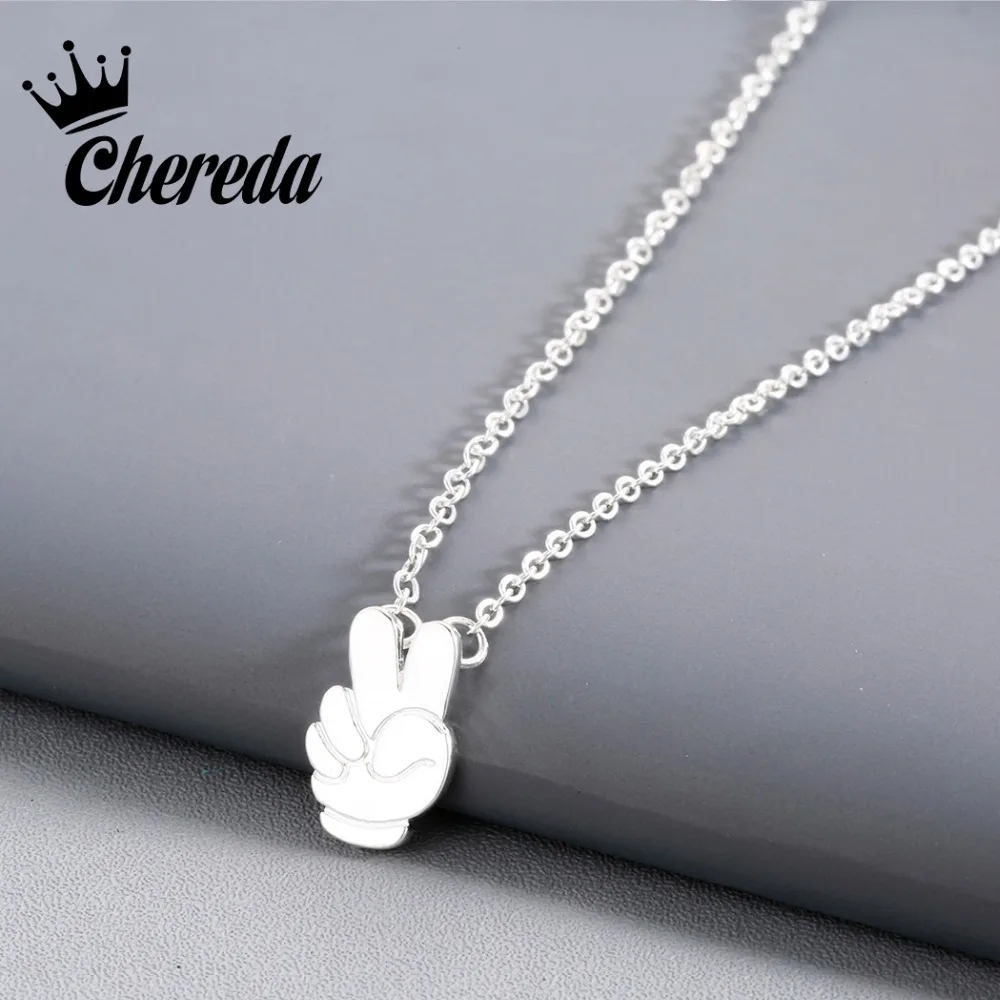 Chereda New Fashion Gesture Shape Pendant Necklace Silver Gold Color Alloy Necklaces For Women Lady Girls Jewelry Accessories
Chereda New Fashion Gesture Shape Pendant Necklace Silver Gold Color Alloy Necklaces For Women Lady Girls Jewelry Accessories