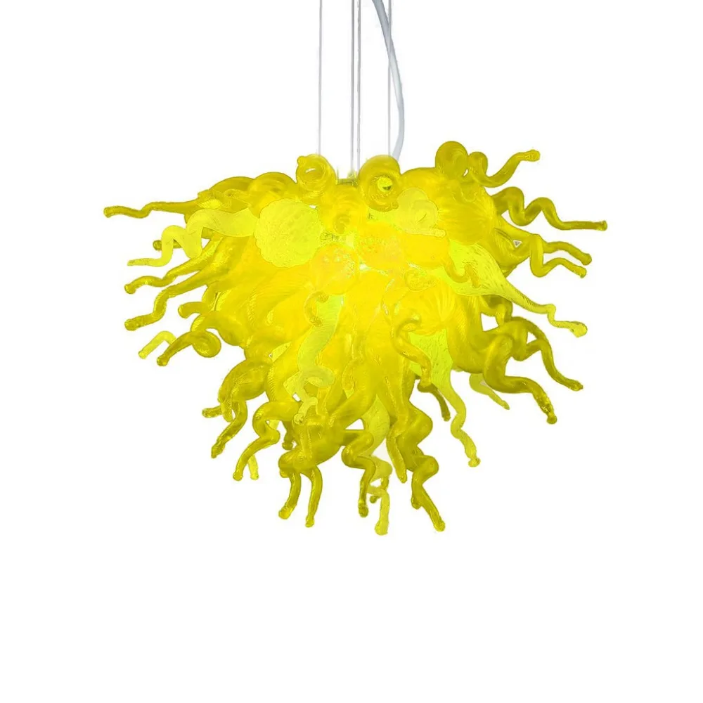 Hot Sale Pure Yellow Color Hand Blown Glass Chihuly Style Crystal Chandelier Lightings Living Room
Hot Sale Pure Yellow Color Hand Blown Glass Chihuly Style Crystal Chandelier Lightings Living Room
