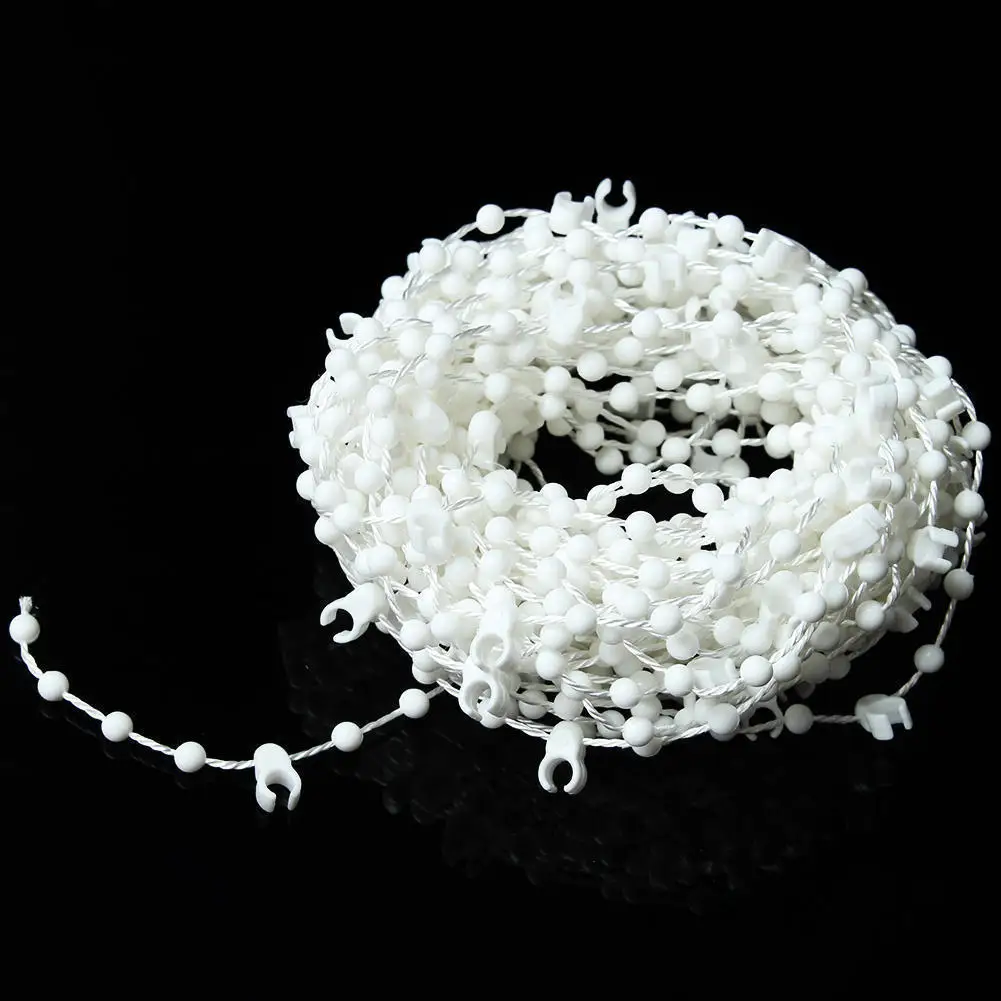 Пластиковые белые рольставни 10 м вертикальные жалюзи с бусинами цепь 3 5 &quot89 мм