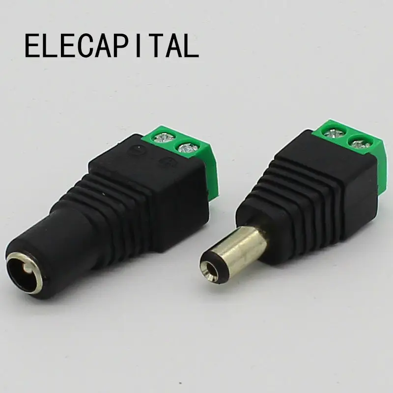 No soldering 2.1x5.5mm Power DC Jack Plug Socket dc Connector Female + Male DC Plug Jack Adapter Wire Connector CCTV Connector
No soldering 2.1x5.5mm Power DC Jack Plug Socket dc Connector Female + Male DC Plug Jack Adapter Wire Connector CCTV Connector