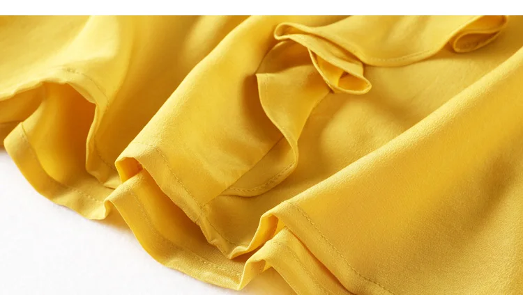 Women Silk Blouse 100% REAL SILK CREPE Solid Ruffles Blouse Shirt Short Sleeved 2019 Spring Summer Shirt Pink
Women Silk Blouse 100% REAL SILK CREPE Solid Ruffles Blouse Shirt Short Sleeved 2019 Spring Summer Shirt Pink