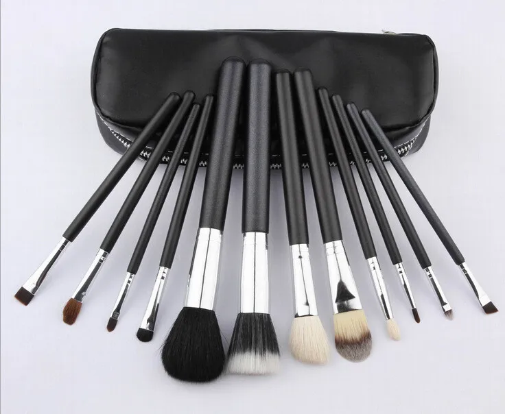 Professional Women Makeup brushes 12pcs/set Cosmetic Brushes Essential Kit Make Up Tools Set with Zipper leather bag 50sets/lot
Professional Women Makeup brushes 12pcs/set Cosmetic Brushes Essential Kit Make Up Tools Set with Zipper leather bag 50sets/lot