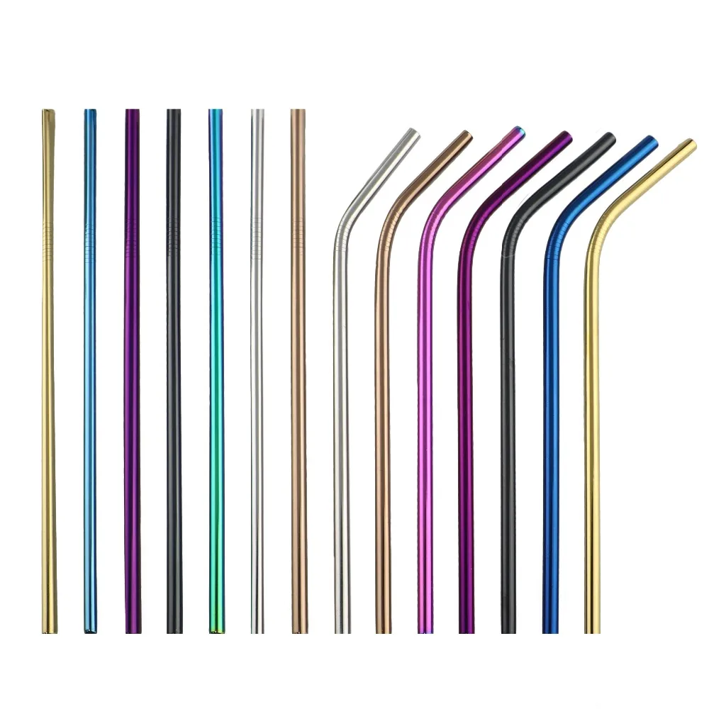 20Pcs Reusable Straws Colorful Drinking Straws Metal Straw Stainless Steel Sales Promotion Eco-Friendly Straw Set With Brush Bag
20Pcs Reusable Straws Colorful Drinking Straws Metal Straw Stainless Steel Sales Promotion Eco-Friendly Straw Set With Brush Bag