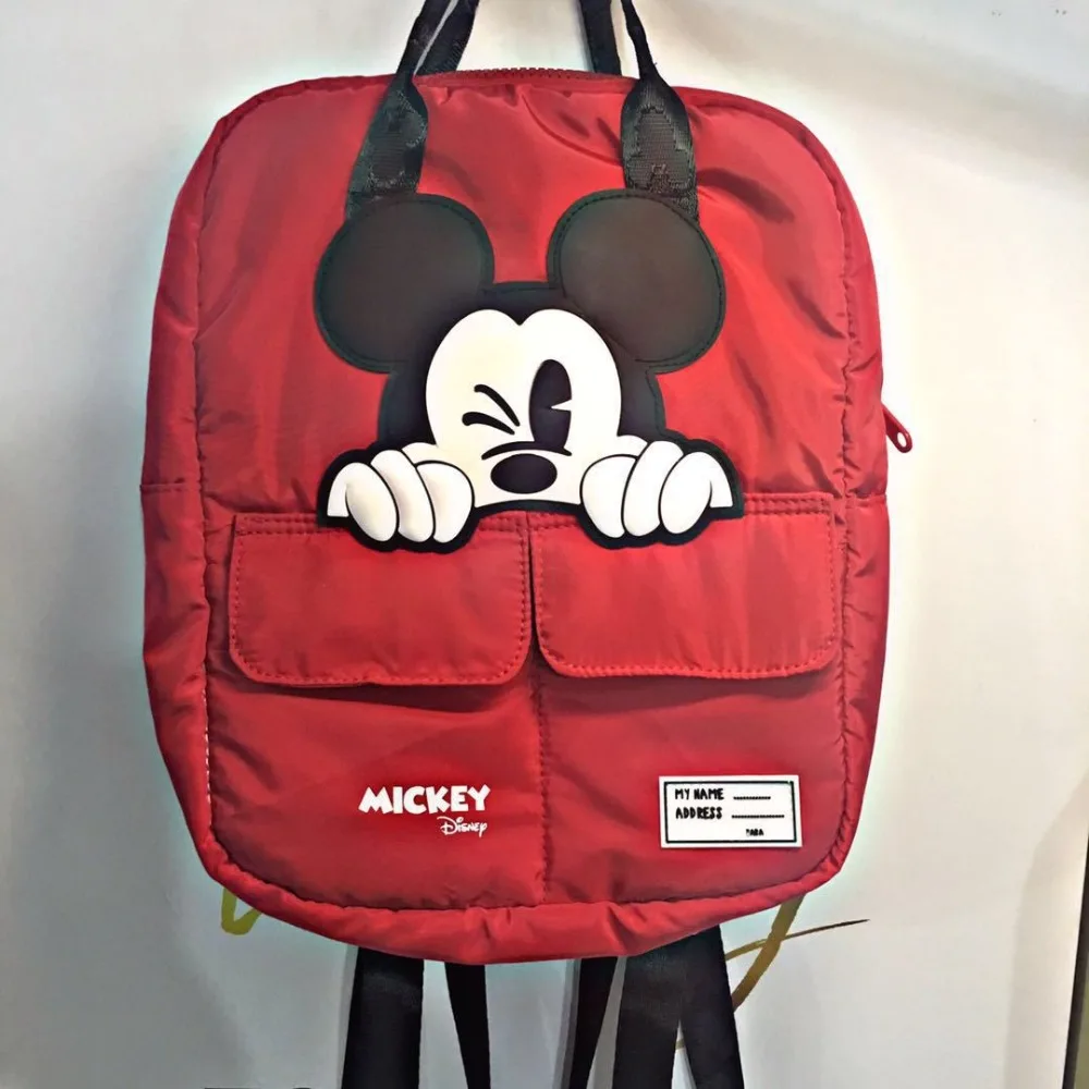 Новый красный рюкзак Disney с Микки, дорожный рюкзак, Женская Повседневная сумка с мультяшным рисунком
Новый красный рюкзак Disney с Микки, дорожный рюкзак, Женская Повседневная сумка с мультяшным рисунком