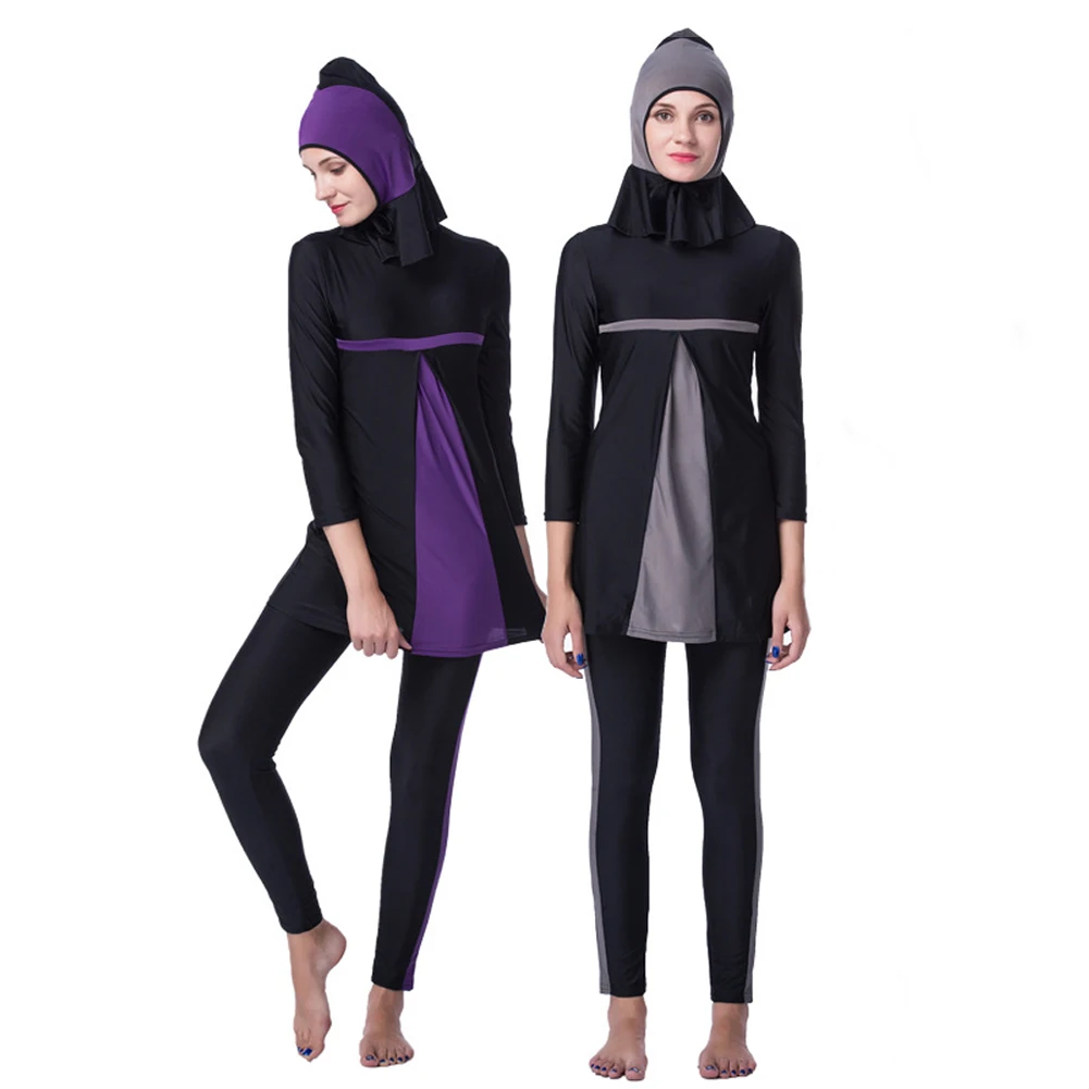 Full Coverage Swimwear Muslim Swimming Beachwear Swimsuit Sport Clothing | Спорт и развлечения