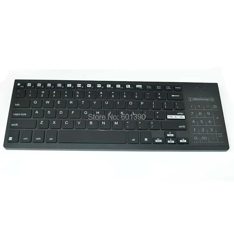5pcs Wireless Blacklight QWERTY keyboard with Touch panel switch to digital mode or mouse touchpad for iphone 6 5 Smart Phone PC |
