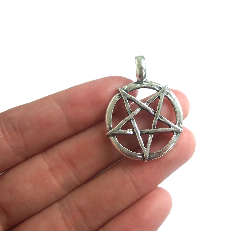 10pcs Antique Hollow Open Round Pentagram Star Charm Pendant For Necklace DIY Jewelry Choker Finding Making 36x26mm
10pcs Antique Hollow Open Round Pentagram Star Charm Pendant For Necklace DIY Jewelry Choker Finding Making 36x26mm