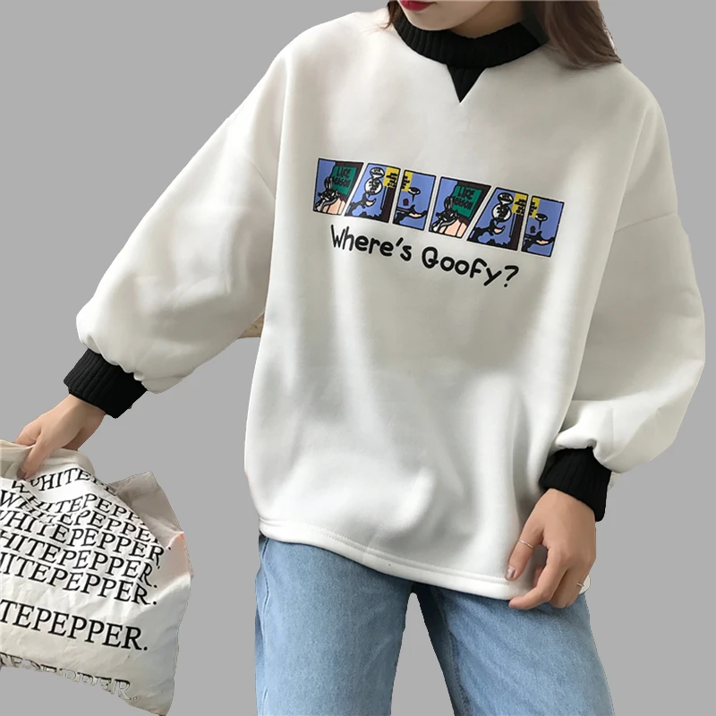 2018 New Women Cute Hoodies Sweatshirts Crew Neck Clothing Feminina Spring Loose Female Casual Coat Stuent Harajuku Warm Sweats
2018 New Women Cute Hoodies Sweatshirts Crew Neck Clothing Feminina Spring Loose Female Casual Coat Stuent Harajuku Warm Sweats