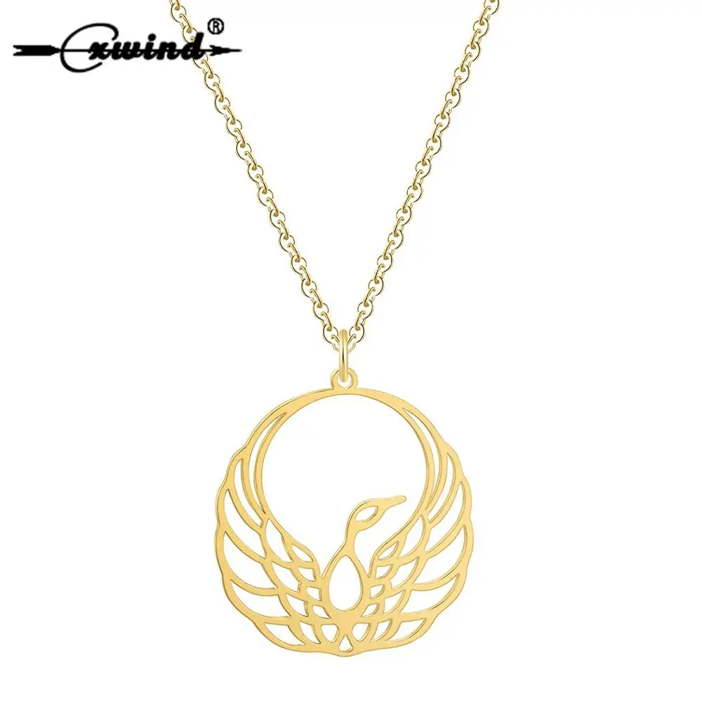 Cxwind Women's Bird Phoenix Pendant Necklace Stainless Steel Phoenix Wing 18 " Chain Necklaces Animal Charm Best Friends Gift
Cxwind Women's Bird Phoenix Pendant Necklace Stainless Steel Phoenix Wing 18 " Chain Necklaces Animal Charm Best Friends Gift