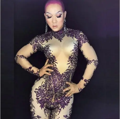 Fashion Sparkly Crystals Women Sexy Outfit Party Prom Costumes Stage Fake Fur Jacket Dance Nightclub Singer Rompers
Fashion Sparkly Crystals Women Sexy Outfit Party Prom Costumes Stage Fake Fur Jacket Dance Nightclub Singer Rompers