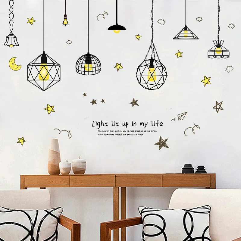 Dly five-pointed star wire spider wall stickers bedroom living room kids room Background label on the wall
Dly five-pointed star wire spider wall stickers bedroom living room kids room Background label on the wall