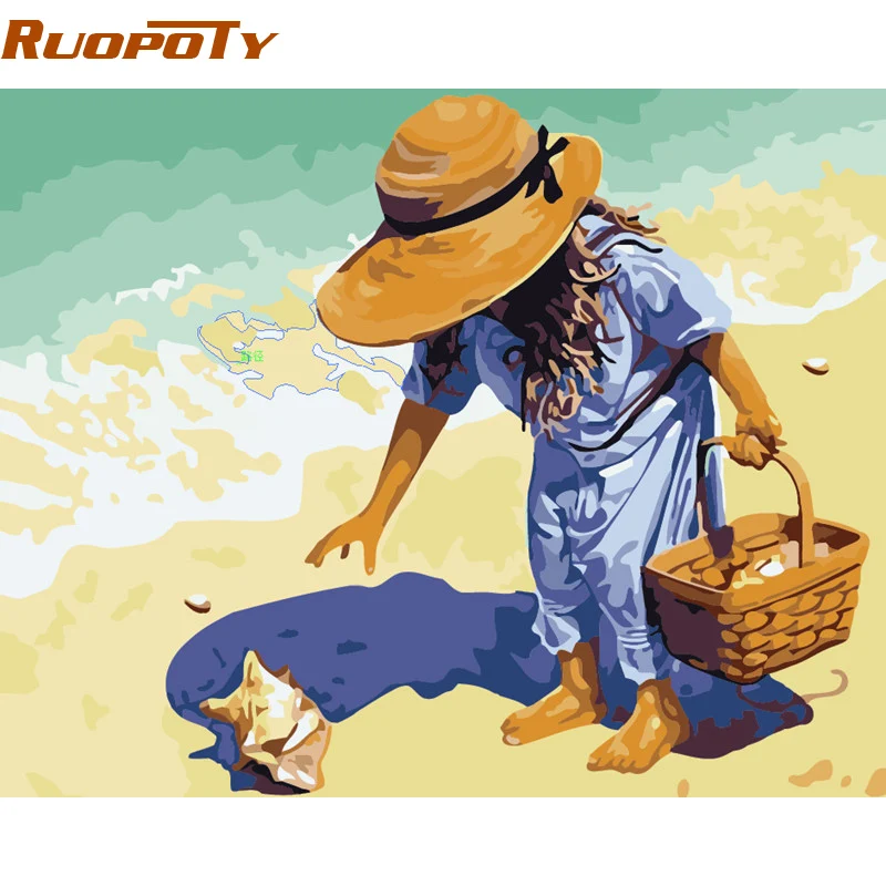 RUOPOTY Beach Girl Diy Painting By Numbers Wall Art Acrylic Paint Hand Painted On Canvas Home Decoration Unique Gift Artwork
RUOPOTY Beach Girl Diy Painting By Numbers Wall Art Acrylic Paint Hand Painted On Canvas Home Decoration Unique Gift Artwork