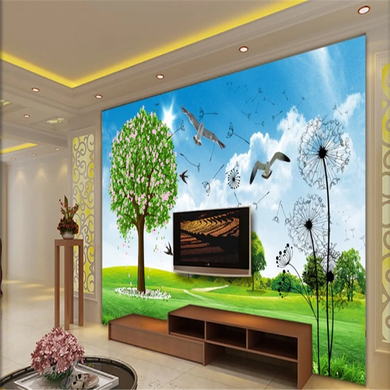 beibehang Large custom wallpaper fresh outdoor scenery fresh summer landscape flowers and birds, said landscape TV wall
beibehang Large custom wallpaper fresh outdoor scenery fresh summer landscape flowers and birds, said landscape TV wall