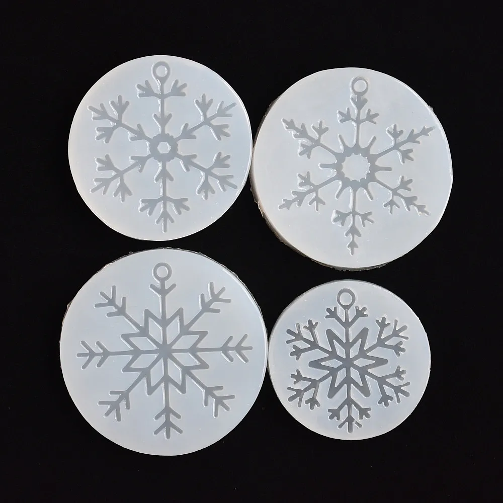SNASAN Silicone Mold Snowflake Charms Pendant Resin Silicone Mould Handmade Tool Epoxy Resin Moulds
SNASAN Silicone Mold Snowflake Charms Pendant Resin Silicone Mould Handmade Tool Epoxy Resin Moulds