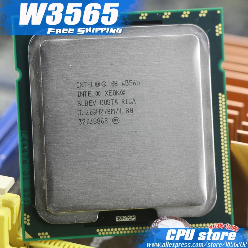 Процессор Intel Xeon W3565 3 2 ГГц LGA1366 8 Мб кэш памяти L3 четырехъядерный серверный ЦПУ