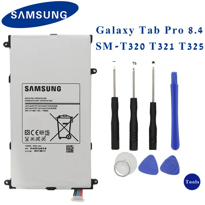 SAMSUNG Original Tablet Battery T4800E For Samsung Galaxy Tab Pro 8.4 in SM-T321 T325 T320 T321 Replacement Battery 4800mAh
SAMSUNG Original Tablet Battery T4800E For Samsung Galaxy Tab Pro 8.4 in SM-T321 T325 T320 T321 Replacement Battery 4800mAh