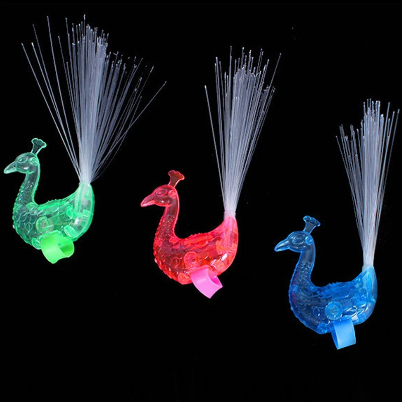 Peacock Finger Light Colorful LED Light-up Rings Party Gadgets Kids Intelligent Toy Glow In The Dark Brain Development Kids Toys
Peacock Finger Light Colorful LED Light-up Rings Party Gadgets Kids Intelligent Toy Glow In The Dark Brain Development Kids Toys