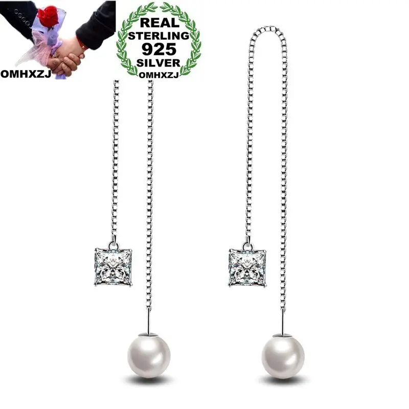 OMHXZJ Wholesale Personality Fashion OL Woman Girl Party White Green Pearl Zircon 30% Sterling Silver Earrings Ear Line YE338
OMHXZJ Wholesale Personality Fashion OL Woman Girl Party White Green Pearl Zircon 30% Sterling Silver Earrings Ear Line YE338