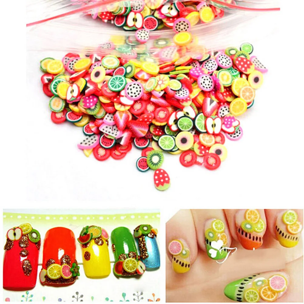 1000Pcs DIY Nail Art decor Sticker 3 fruit Design clay series flowers animals 3D decorations Nails Art
1000Pcs DIY Nail Art decor Sticker 3 fruit Design clay series flowers animals 3D decorations Nails Art