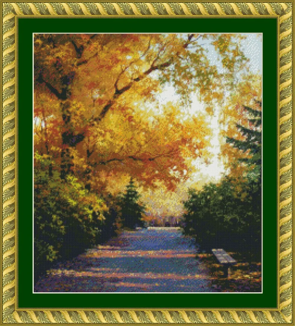 9-56 path on autumn 1 4thCT counted Cross Stitch Sets Wholesale cartoon Cross-stitch Kits Embroidery Needlework
9-56 path on autumn 1 4thCT counted Cross Stitch Sets Wholesale cartoon Cross-stitch Kits Embroidery Needlework