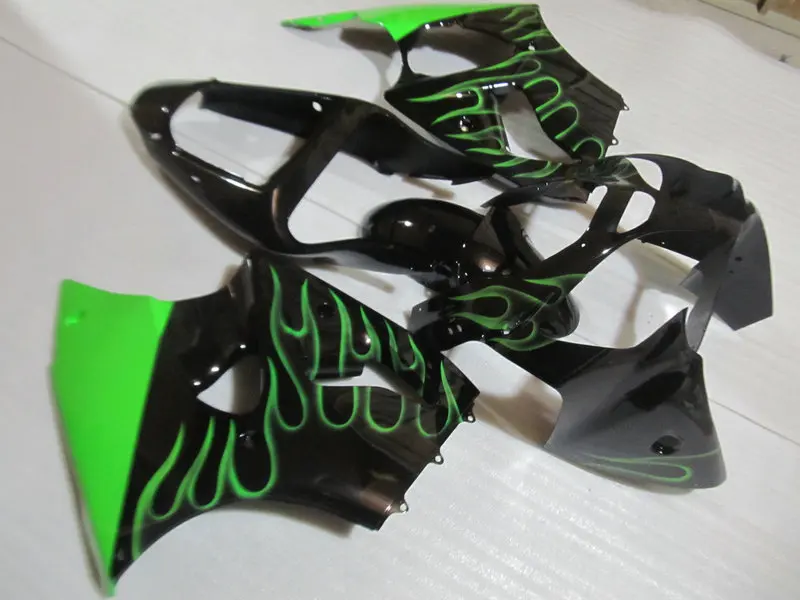 Комплект обтекателей под давлением для KAWASAKI Ninja ZX6R 00 01 02 ZX 6R 2000 2001 2002 ABS черные