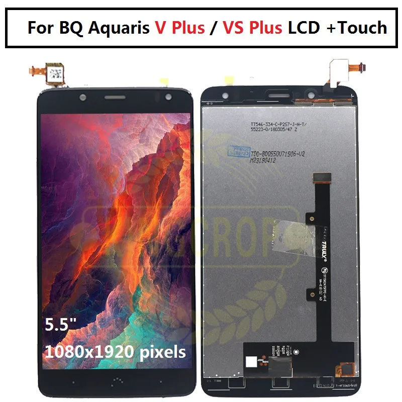 Для BQ Aquaris VS PLUS дисплей с сенсорным экраном дигитайзер экран аксессуары 5 дюймов