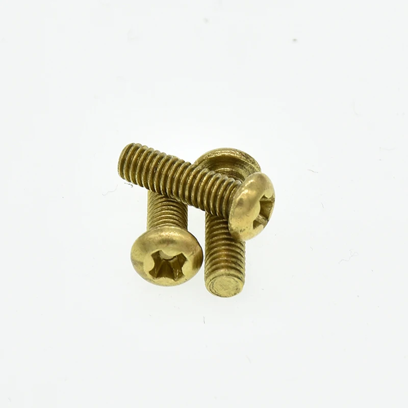 50Pcs ISO7045 DIN7985 M2 M2.5 M3 Copper Machine Screws Phillips Machine Round Head Brass Screws GB818
50Pcs ISO7045 DIN7985 M2 M2.5 M3 Copper Machine Screws Phillips Machine Round Head Brass Screws GB818