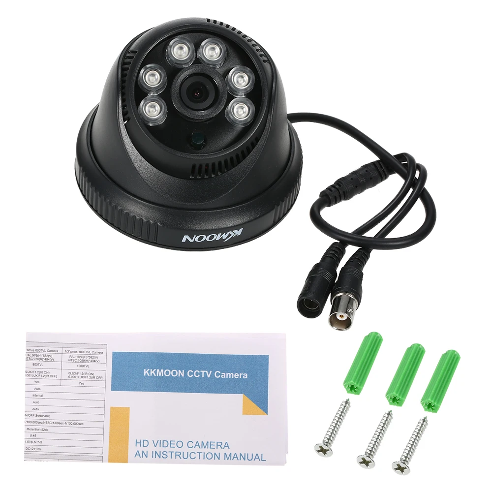 KKmoon AHD Camera 1080P 2.0MP CCTV Security Camera HD 1/2.8" CMOS 6pcs Array IR LEDS IR-Cut Night Vision Home Indoor Camera
KKmoon AHD Camera 1080P 2.0MP CCTV Security Camera HD 1/2.8" CMOS 6pcs Array IR LEDS IR-Cut Night Vision Home Indoor Camera