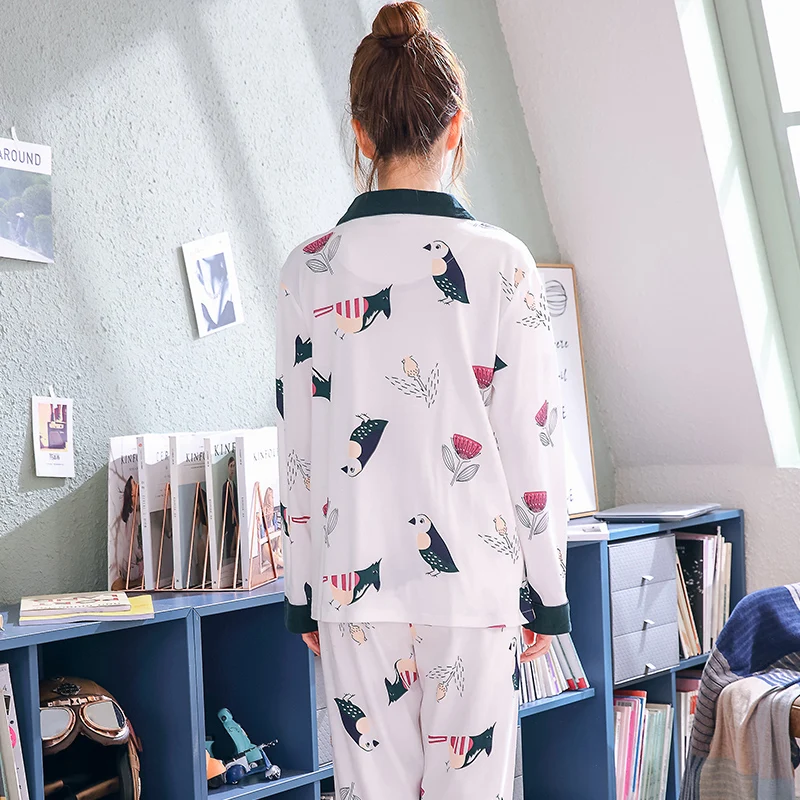 BZEL Pajamas Set Spring And Autumn Cotton Cartoon Women Pyjamas Plus Size M-3XL Long Sleeve Sleepwear Pijama Feminino Underwear
BZEL Pajamas Set Spring And Autumn Cotton Cartoon Women Pyjamas Plus Size M-3XL Long Sleeve Sleepwear Pijama Feminino Underwear