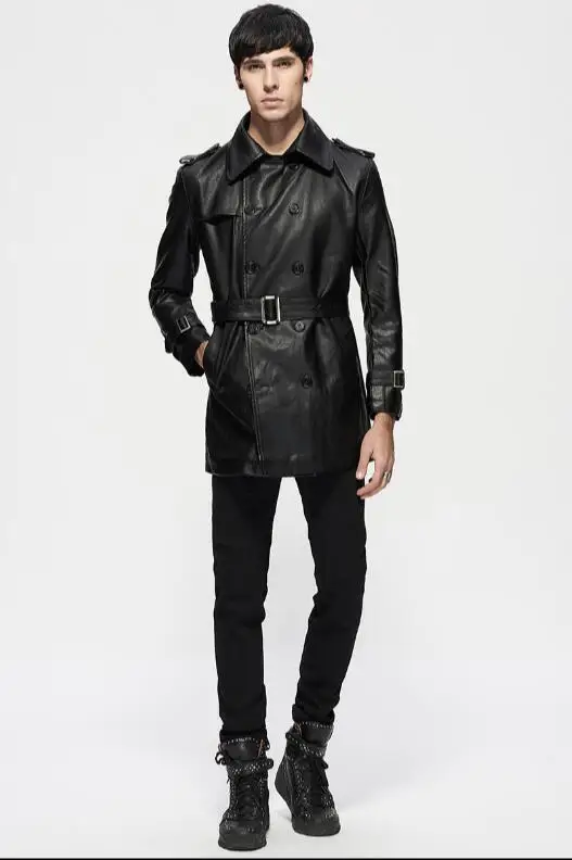 2018 spring thin belt leather windbreaker men's long style young Korean version slim body fashionable handsome jacket
2018 spring thin belt leather windbreaker men's long style young Korean version slim body fashionable handsome jacket