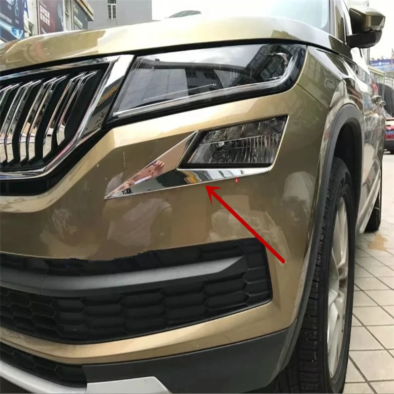 For skoda Kodiaq 2017 ABS plastic chrome plated front head fog lamp light eyelid eyebrow cap sticker trim
For skoda Kodiaq 2017 ABS plastic chrome plated front head fog lamp light eyelid eyebrow cap sticker trim