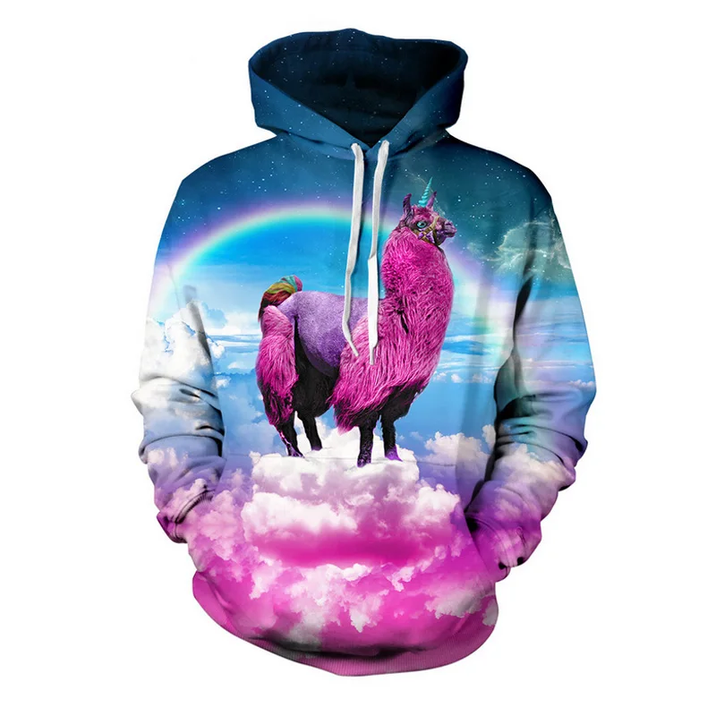 3D Starry alpaca print hoodies men novelty sweatshirt men harajuku brand clothing hoodie S-3XL unisex pullovers
3D Starry alpaca print hoodies men novelty sweatshirt men harajuku brand clothing hoodie S-3XL unisex pullovers