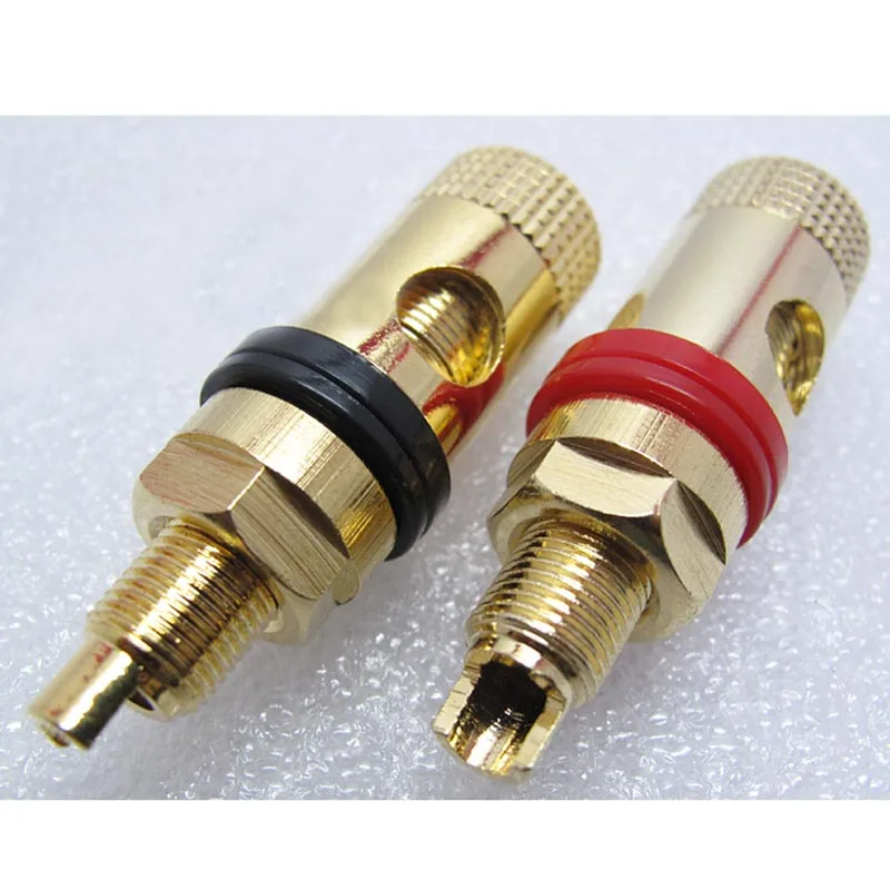A pair Banana connector Gold-plated Banana plug sockets Copper supply terminal for Stereo speakers New
A pair Banana connector Gold-plated Banana plug sockets Copper supply terminal for Stereo speakers New