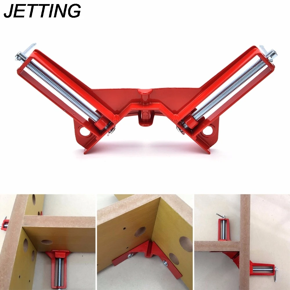 JETTING 1 шт. Красные Регулируемые челюсти 90 градусов прямоугольный зажим