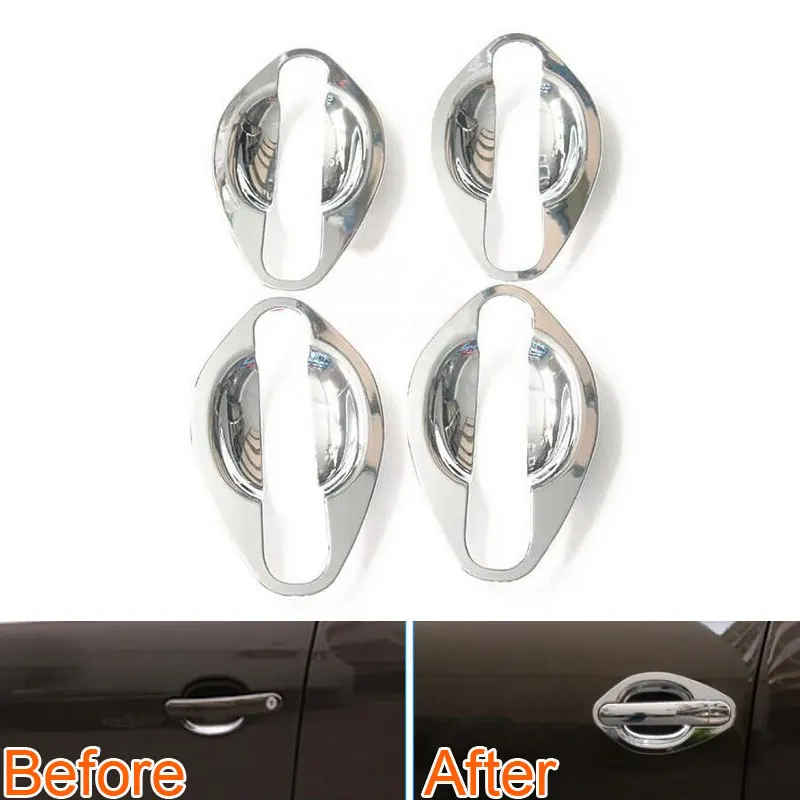 4pcs Chrome Exterior Door Handle Bowl Cup Insert Cover Molding Trim Garnished Bezel For vw Tiguan 2014 Car Styling
4pcs Chrome Exterior Door Handle Bowl Cup Insert Cover Molding Trim Garnished Bezel For vw Tiguan 2014 Car Styling