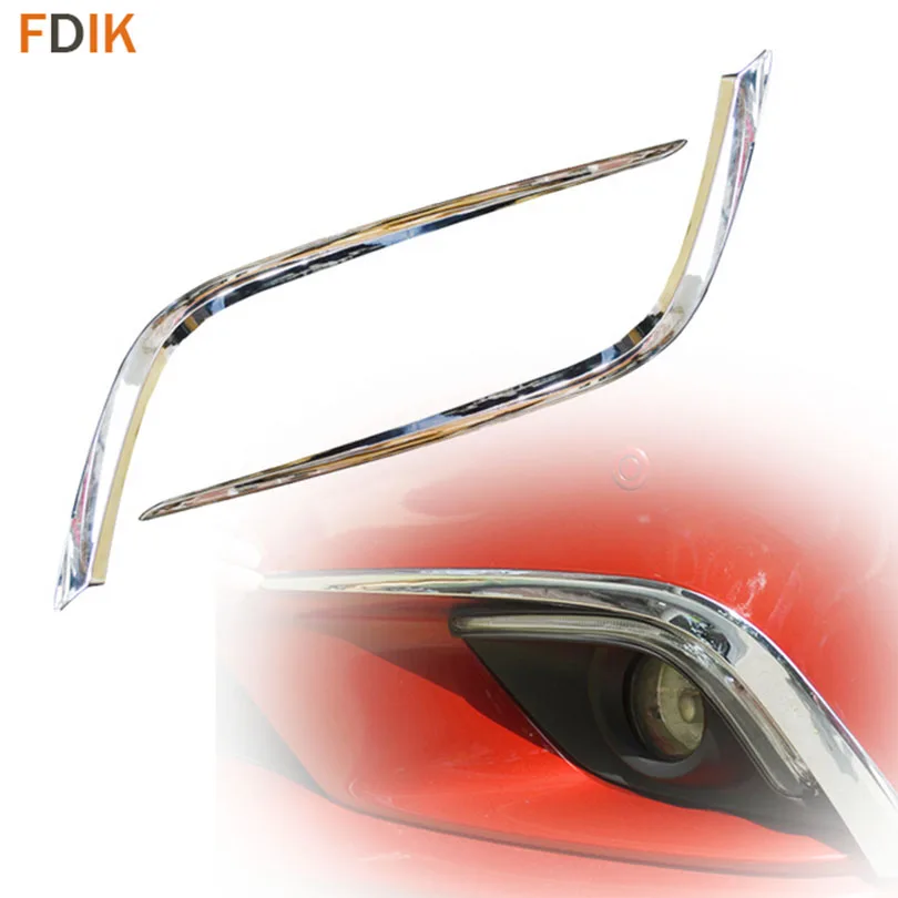 2pcs ABS Chrome Front Fog Light Lamp Eyelid Eyebrow Cover Eyeline Trim Garnish Accessories for Mazda 6 Atenza M6 2014 2015 2016
2pcs ABS Chrome Front Fog Light Lamp Eyelid Eyebrow Cover Eyeline Trim Garnish Accessories for Mazda 6 Atenza M6 2014 2015 2016