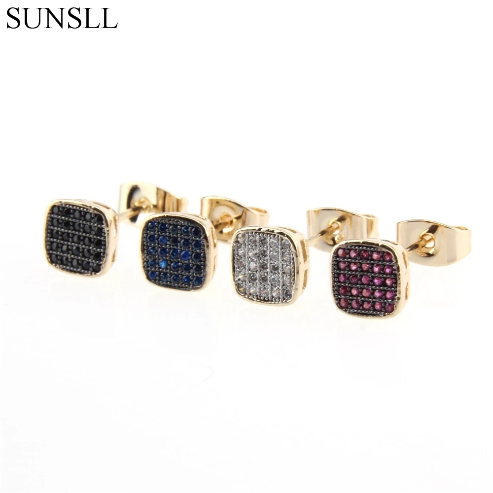 SUNSLL Golden Color Copper Pins Multicolor Cubic Zirconia Stud Earrings Women's Party Fashion Jewelry Cobre CZ Brincos
SUNSLL Golden Color Copper Pins Multicolor Cubic Zirconia Stud Earrings Women's Party Fashion Jewelry Cobre CZ Brincos