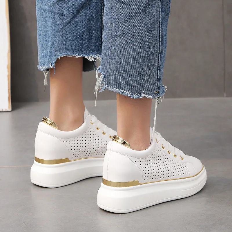 Summer New Designer Wedges White Ladies Shoes Woman Platform Heels Sneakers Women 2019 Tenis Feminino Casual Female Shoes Woman
Summer New Designer Wedges White Ladies Shoes Woman Platform Heels Sneakers Women 2019 Tenis Feminino Casual Female Shoes Woman