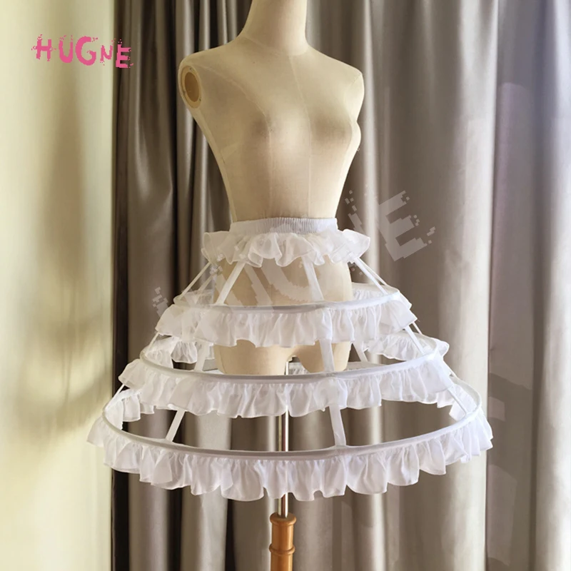 Hugne Short 3 Hoop Lolita Petticoat White/Black Crinoline Gothic Petticoat Underskirt for Woman
Hugne Short 3 Hoop Lolita Petticoat White/Black Crinoline Gothic Petticoat Underskirt for Woman