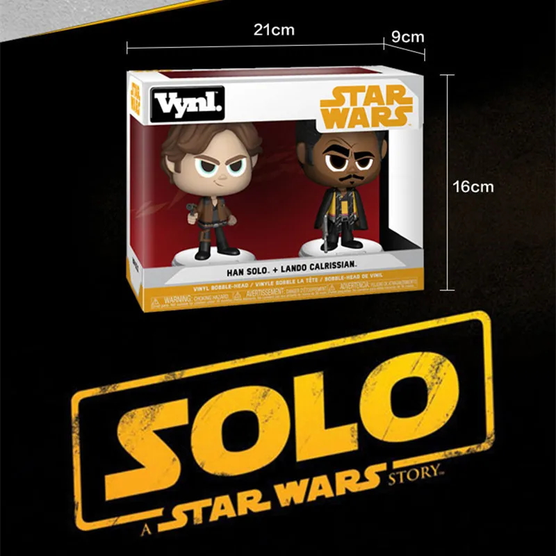 FUNKO POP Star Wars Theme Funny Action Figure Han Solo & Lando Calrissian Collectible Model Toys For Children Birthday Gift
FUNKO POP Star Wars Theme Funny Action Figure Han Solo & Lando Calrissian Collectible Model Toys For Children Birthday Gift