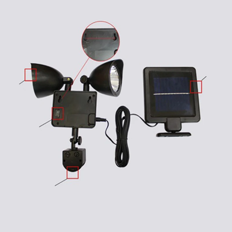 2019 New 22 LED Solar Light Body Sensor Outdoor Wall Lamp Double-headed Spotlights Highlight for Garden Yard
2019 New 22 LED Solar Light Body Sensor Outdoor Wall Lamp Double-headed Spotlights Highlight for Garden Yard