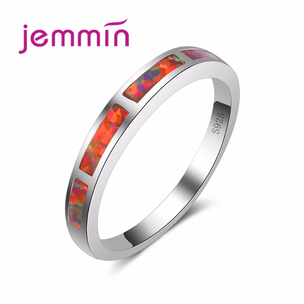 Simple Thin Ring Fashion Jewelry Women Wedding Orange Opal Rings Colorful 925 Sterling Silver Engagement Ring
Simple Thin Ring Fashion Jewelry Women Wedding Orange Opal Rings Colorful 925 Sterling Silver Engagement Ring