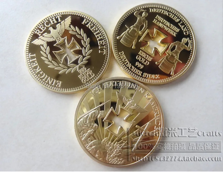 Sell like hot cakes!Free shipping!Brand new high quality, three full set of German hollow gold plated COINS
Sell like hot cakes!Free shipping!Brand new high quality, three full set of German hollow gold plated COINS