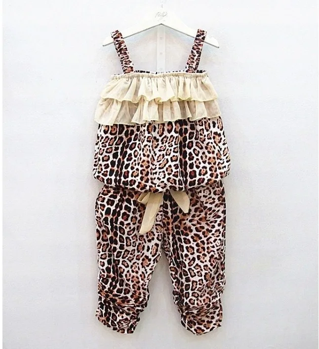 2018 summer children wear Thin Leopard Sling Tops Girls Cool Camisole + pants two pieces sets
2018 summer children wear Thin Leopard Sling Tops Girls Cool Camisole + pants two pieces sets